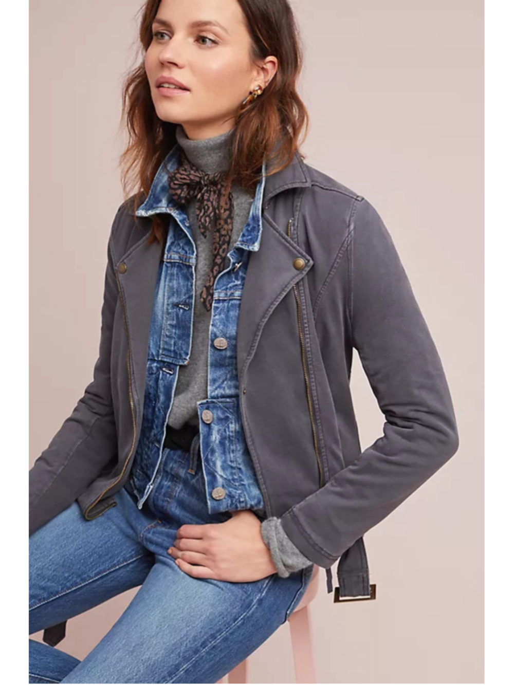 Marrakech Ryder Moto Jacket, Anthropologie Size S
